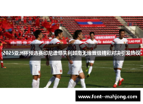 2025亚洲杯预选赛印尼遗憾失利越南无缘晋级精彩对决引发热议